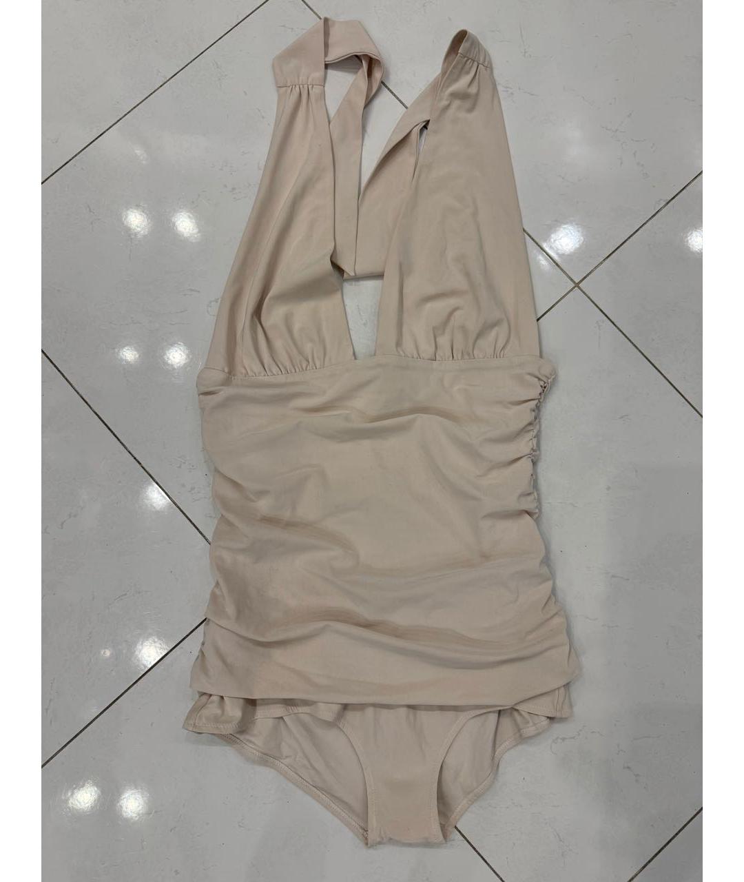 DOLCE&GABBANA Бежевый купальник, фото 7