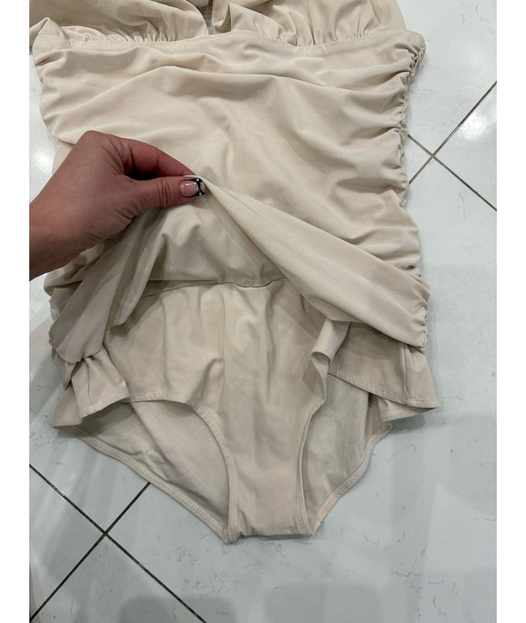 DOLCE&GABBANA Бежевый купальник, фото 3