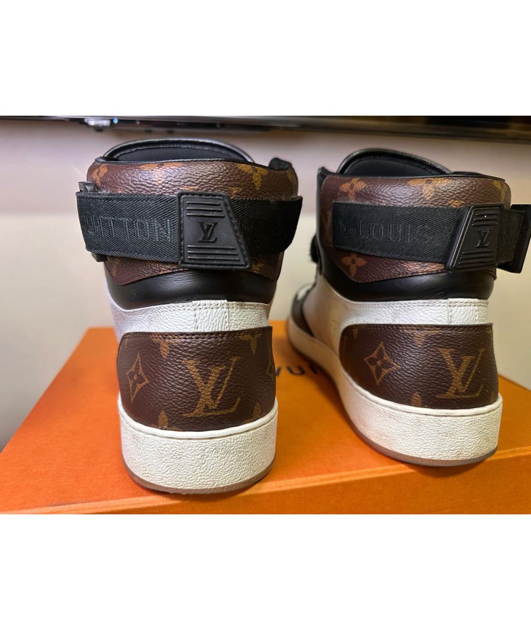 LOUIS VUITTON Кожаные высокие кроссовки / кеды, фото 4