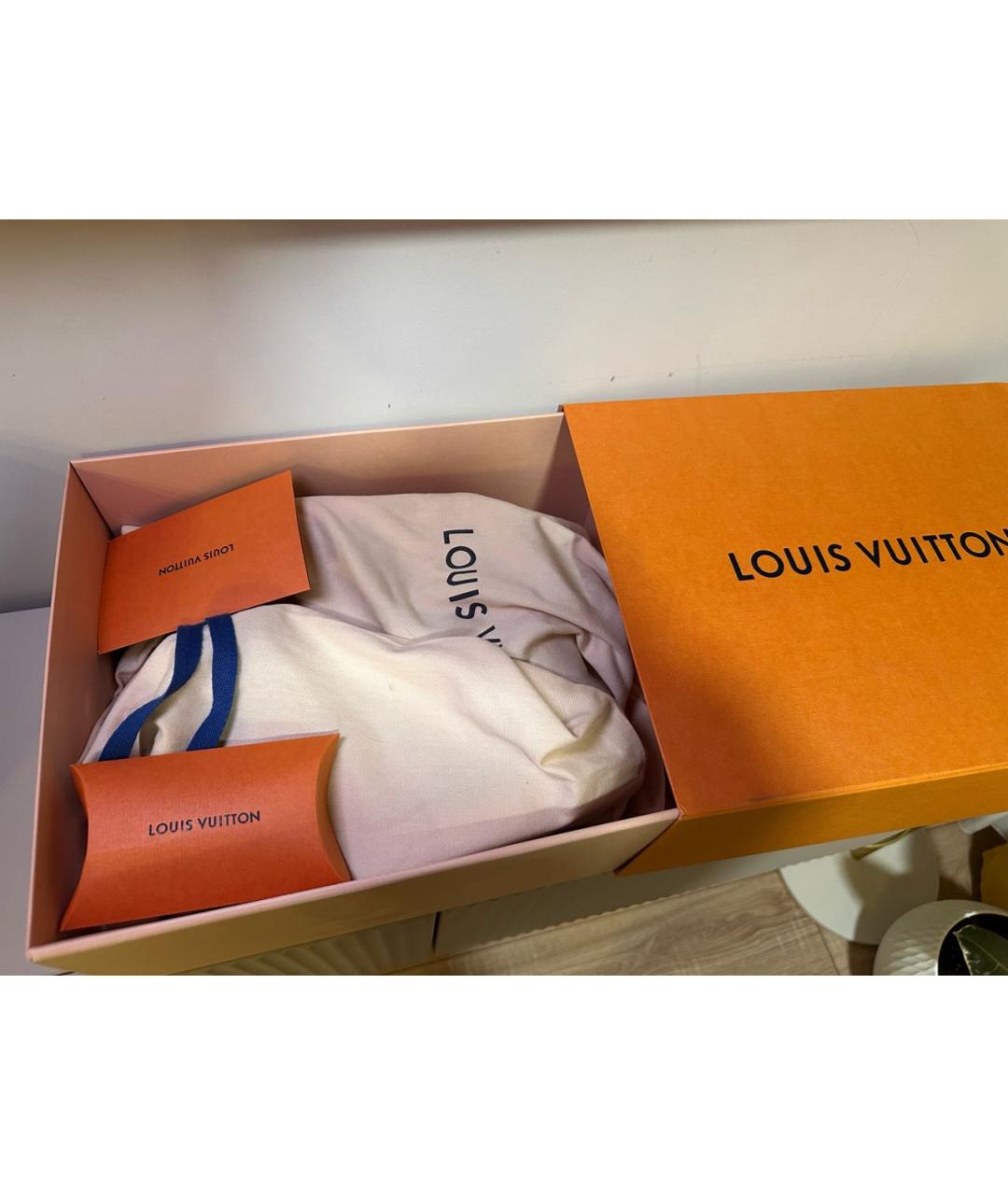 LOUIS VUITTON Кожаные высокие кроссовки / кеды, фото 5