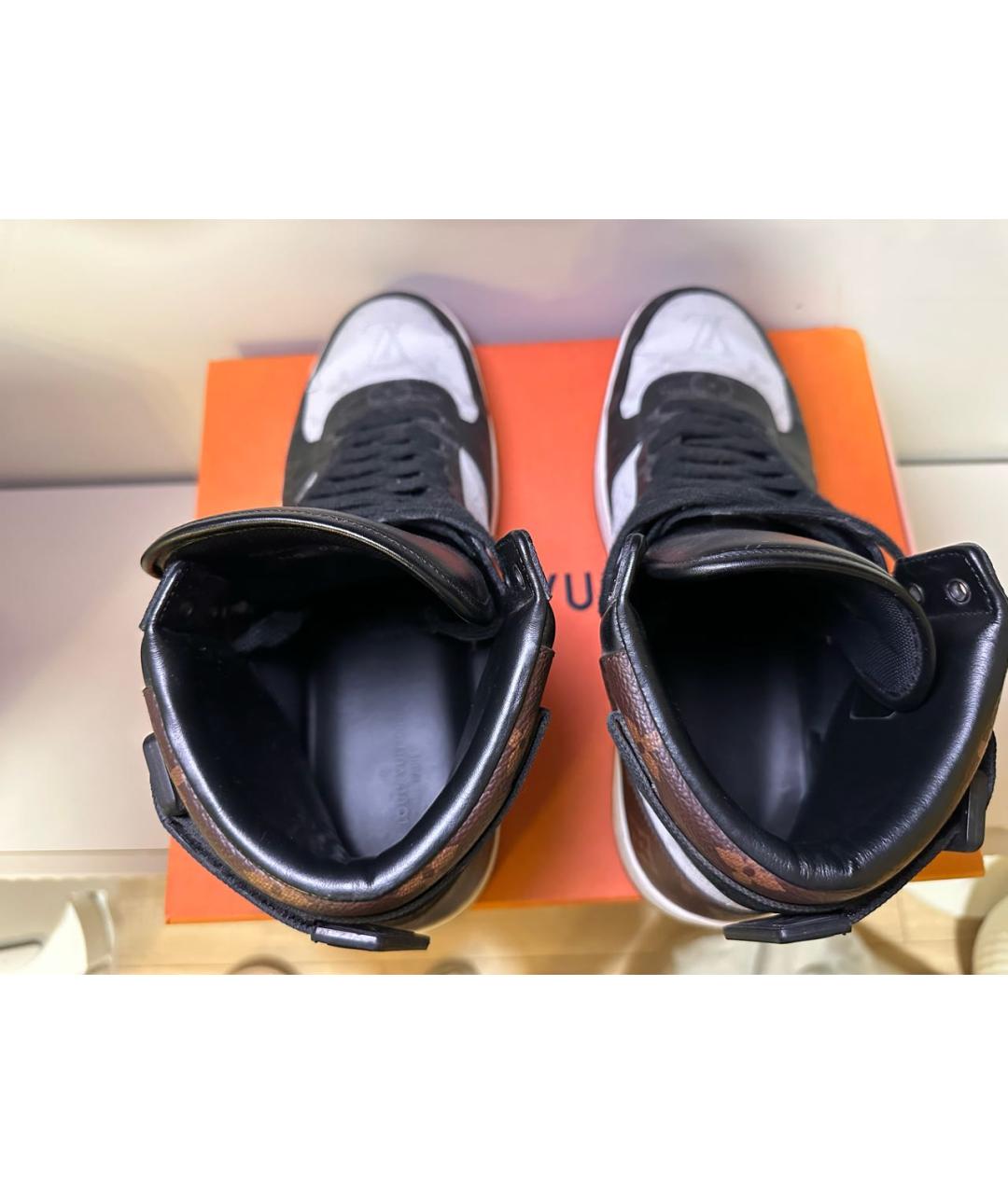 LOUIS VUITTON Кожаные высокие кроссовки / кеды, фото 3