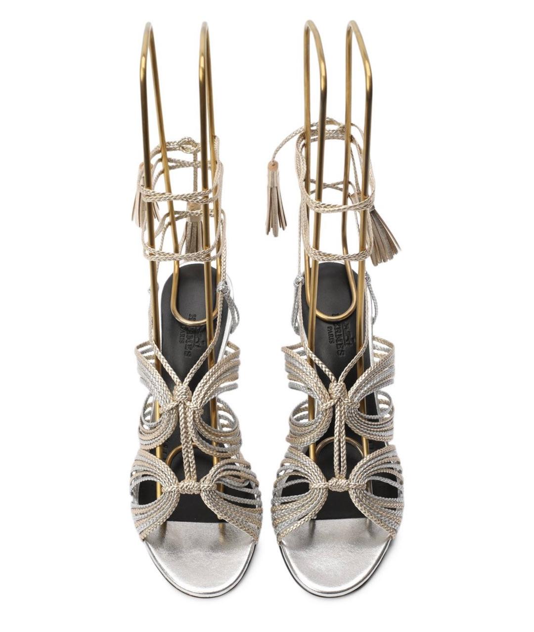 HERMES Кожаные босоножки, фото 2