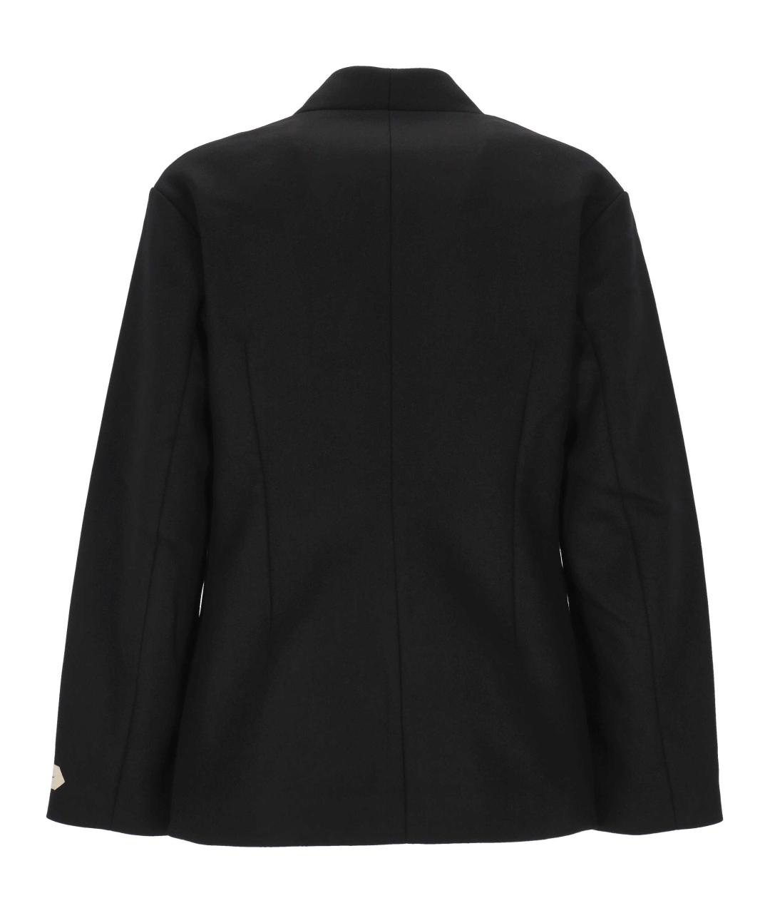 JACQUEMUS Черный хлопковый пиджак, фото 3