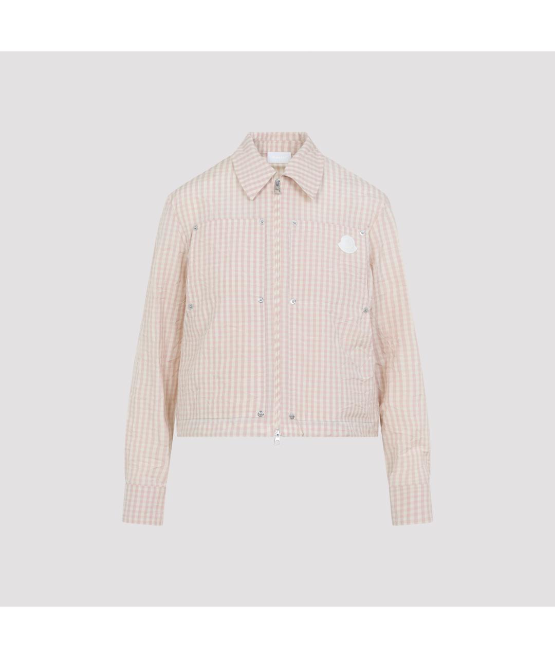 MONCLER Розовая полиэстеровая рубашка, фото 3