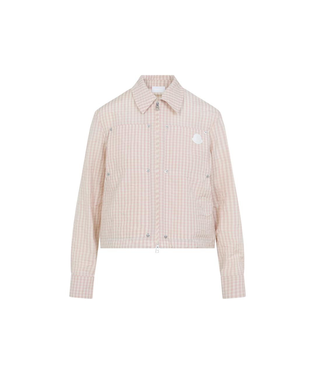 MONCLER Розовая полиэстеровая рубашка, фото 1