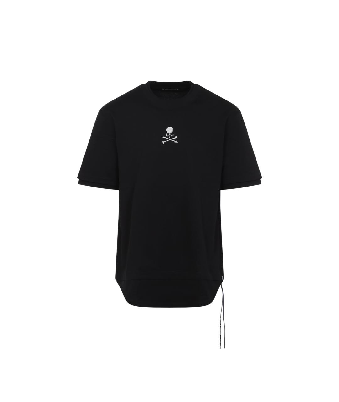 MASTERMIND JAPAN Черная хлопковая футболка, фото 1