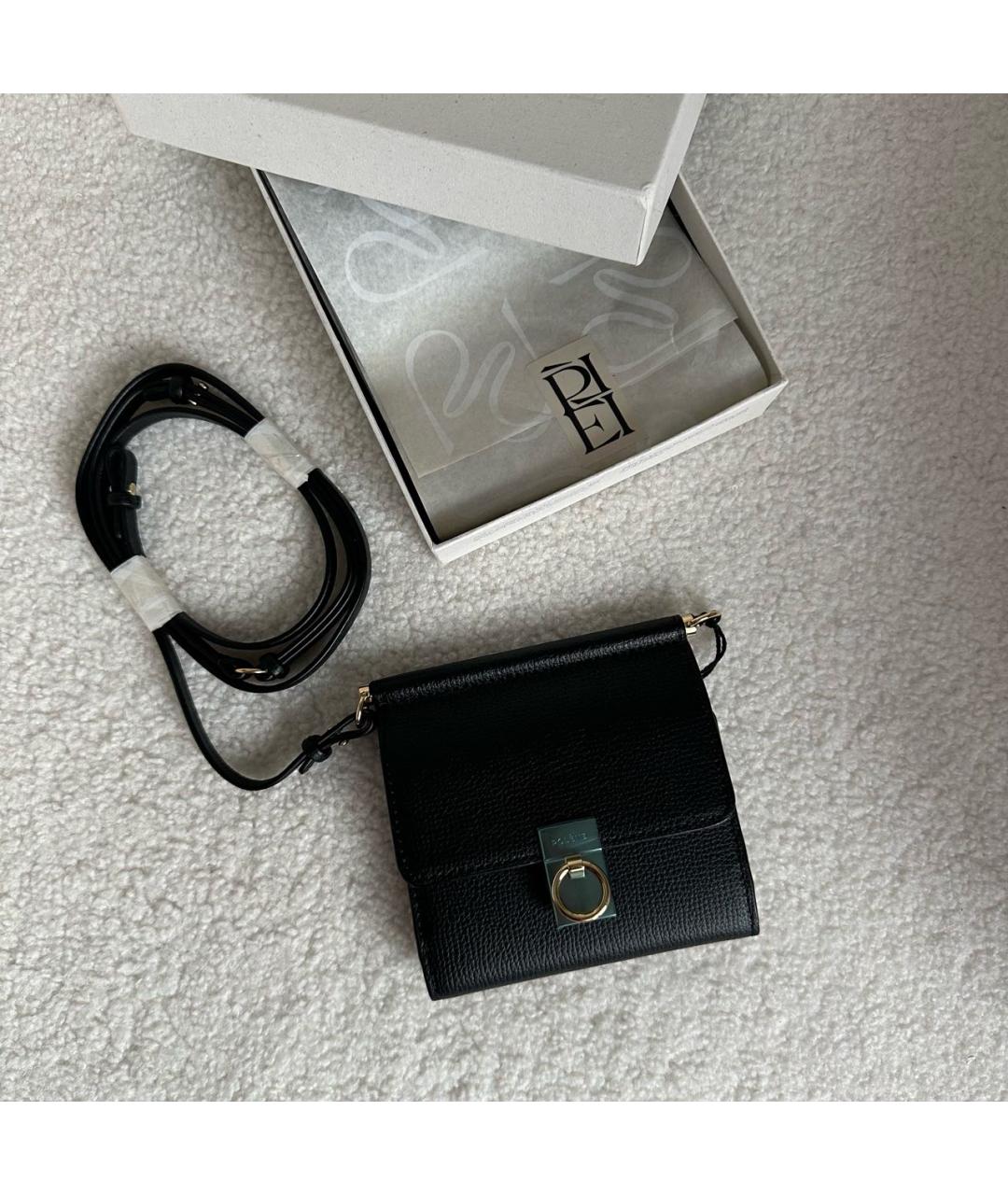 POLENE Черная сумка через плечо, фото 6