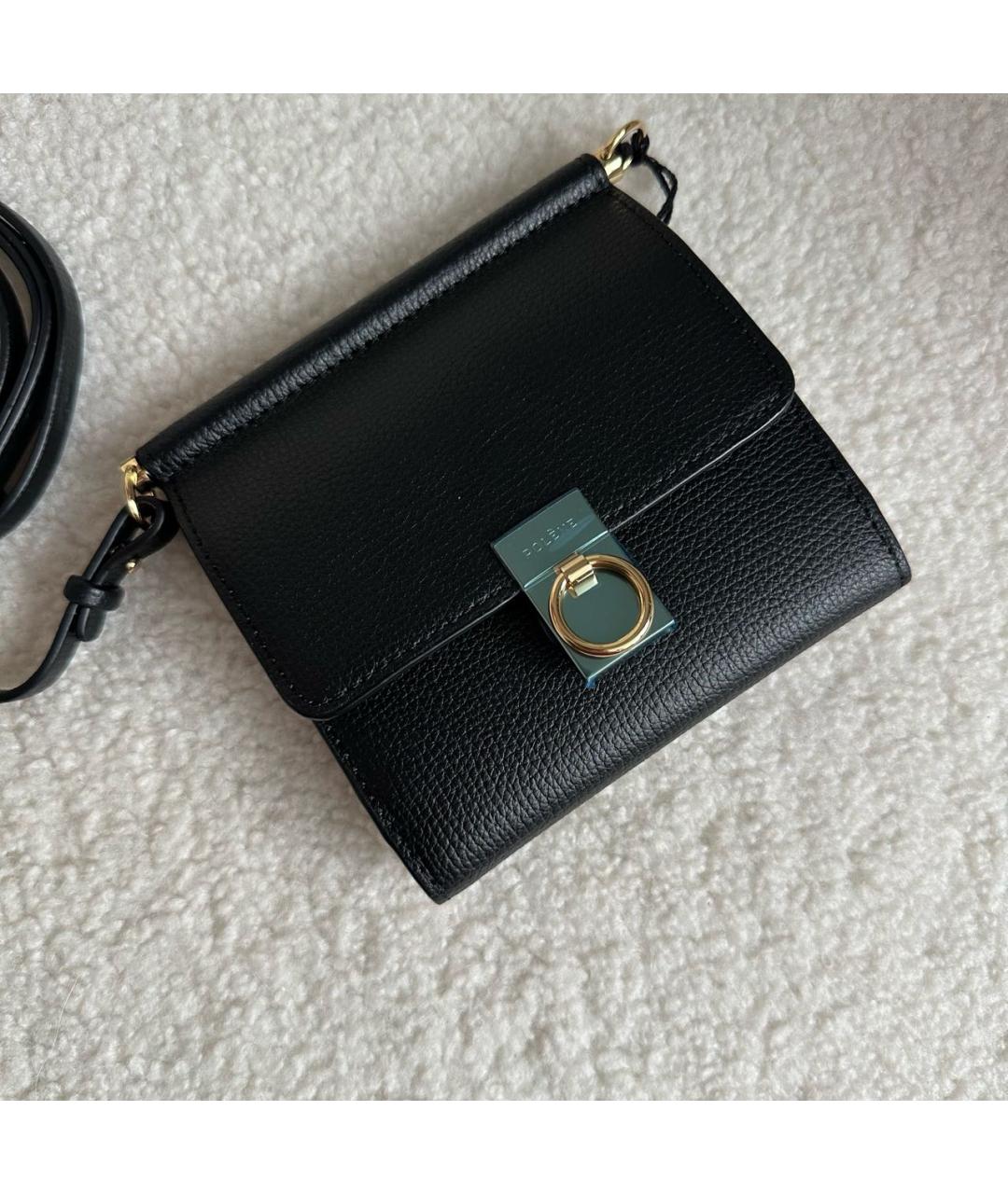 POLENE Черная сумка через плечо, фото 2