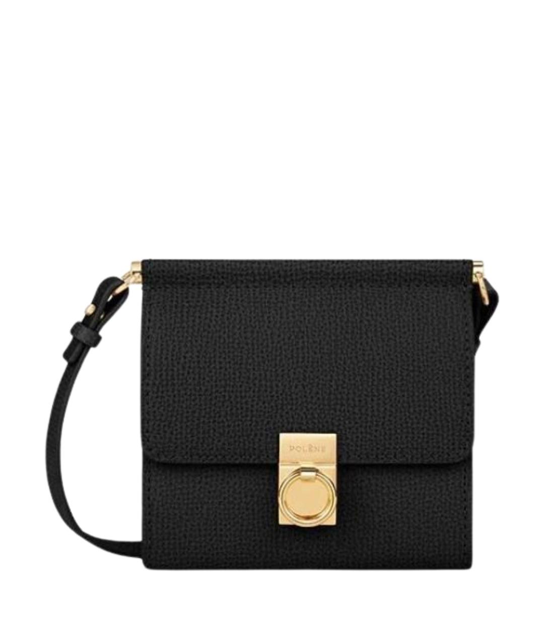 POLENE Черная сумка через плечо, фото 1