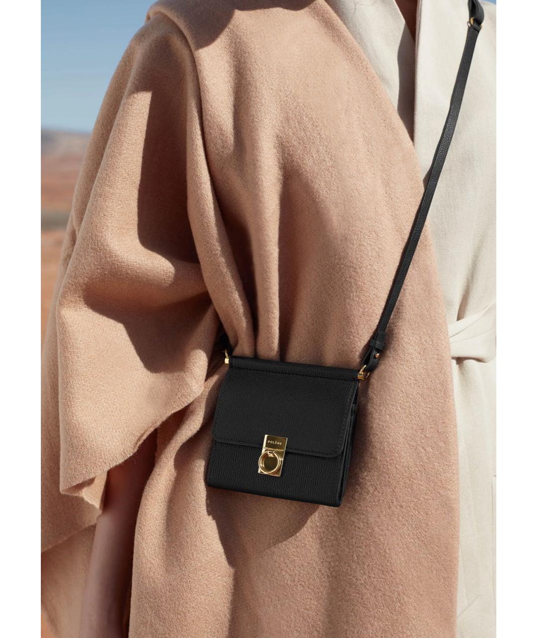 POLENE Черная сумка через плечо, фото 7