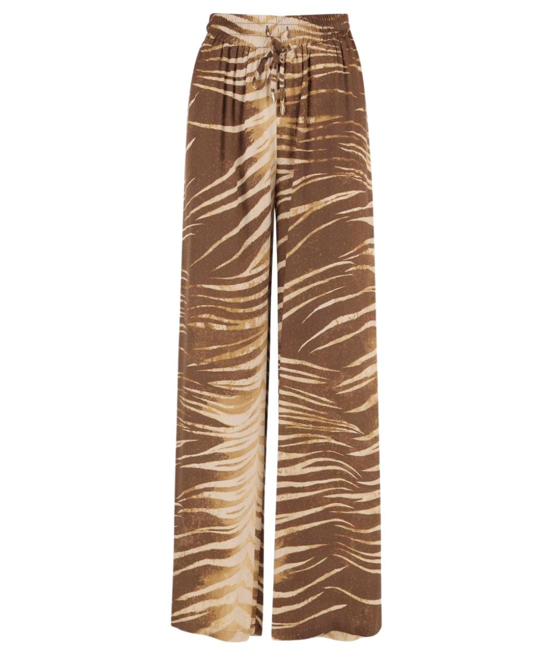 JUST CAVALLI Мульти вискозные брюки широкие, фото 1