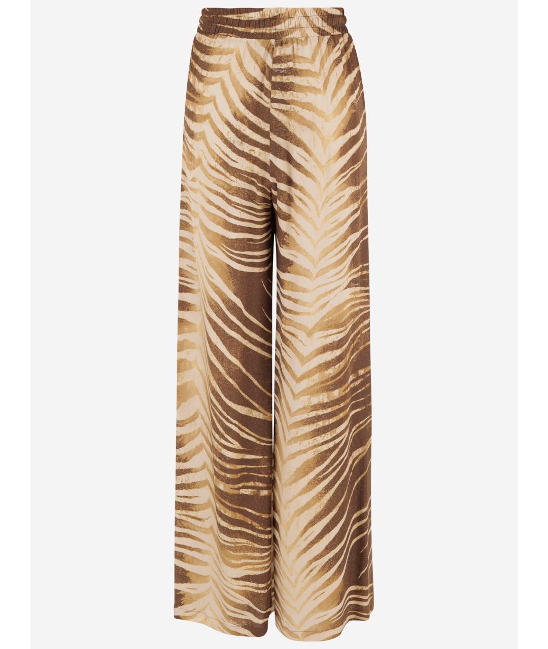 JUST CAVALLI Мульти вискозные брюки широкие, фото 2