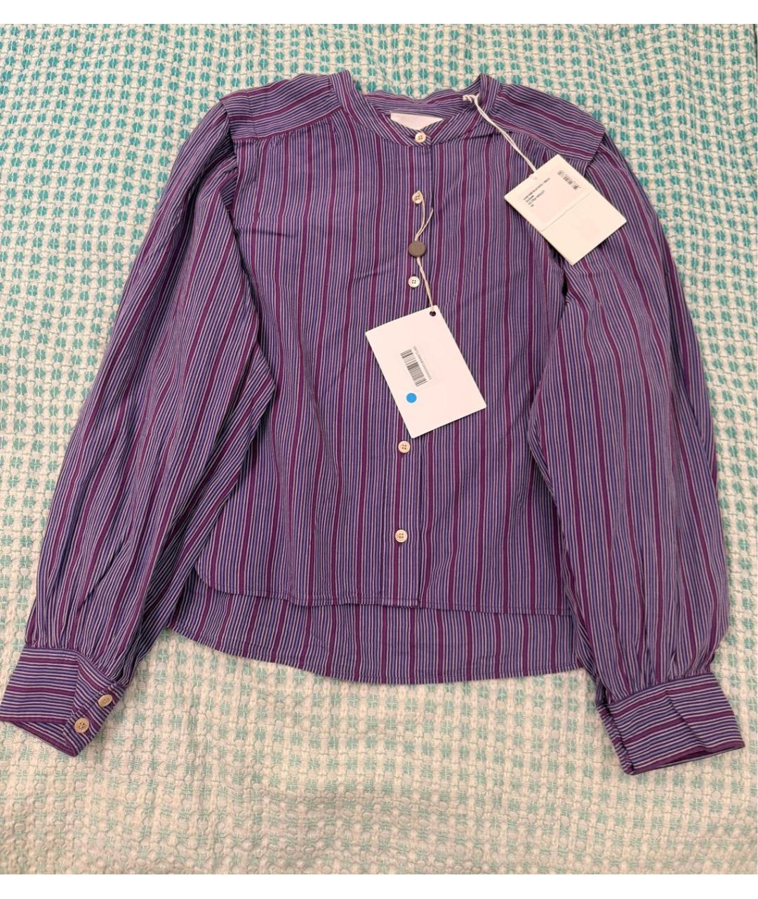 ISABEL MARANT ETOILE Фиолетовая хлопковая блузы, фото 2