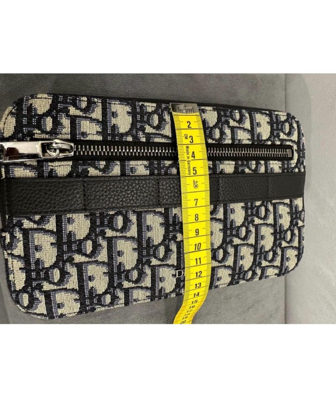 CHRISTIAN DIOR Темно-синяя поясная сумка, фото 3