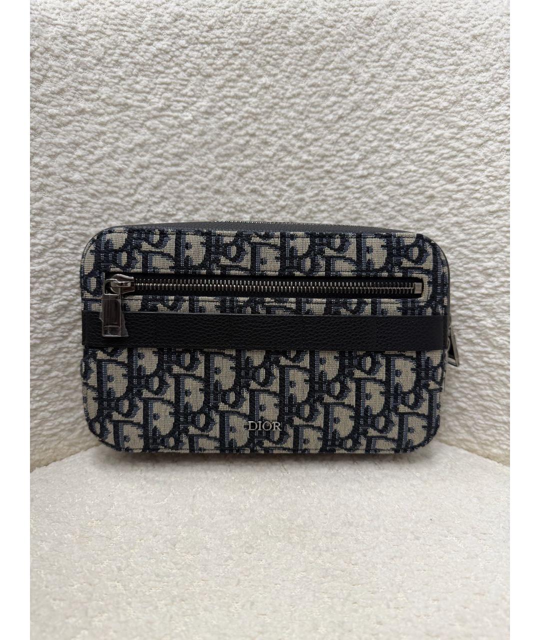 CHRISTIAN DIOR Темно-синяя поясная сумка, фото 7