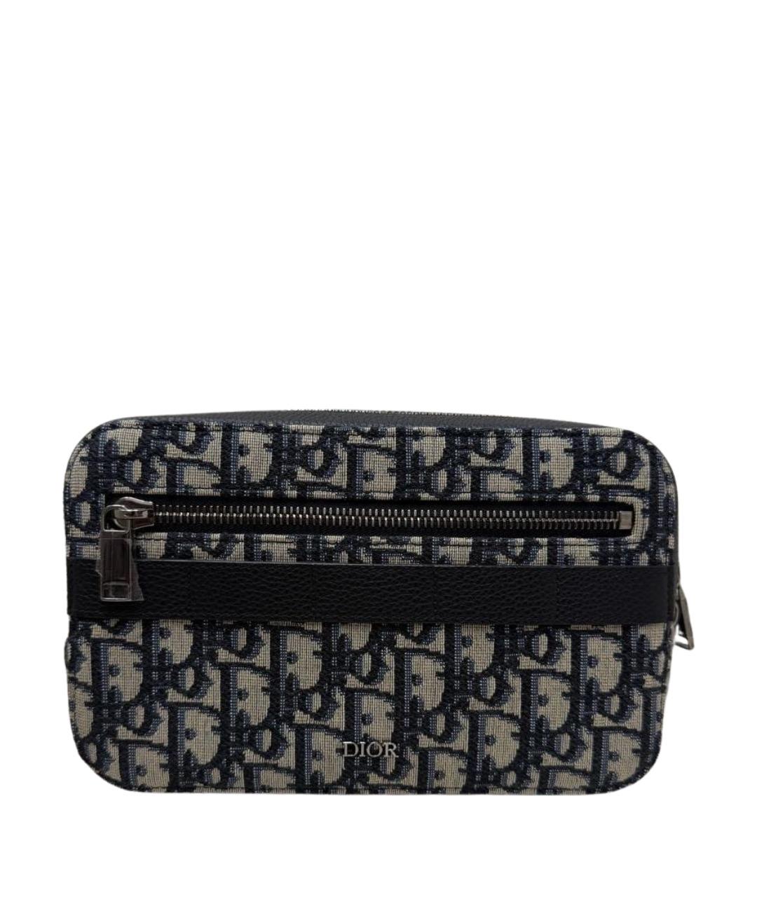 CHRISTIAN DIOR Темно-синяя поясная сумка, фото 1