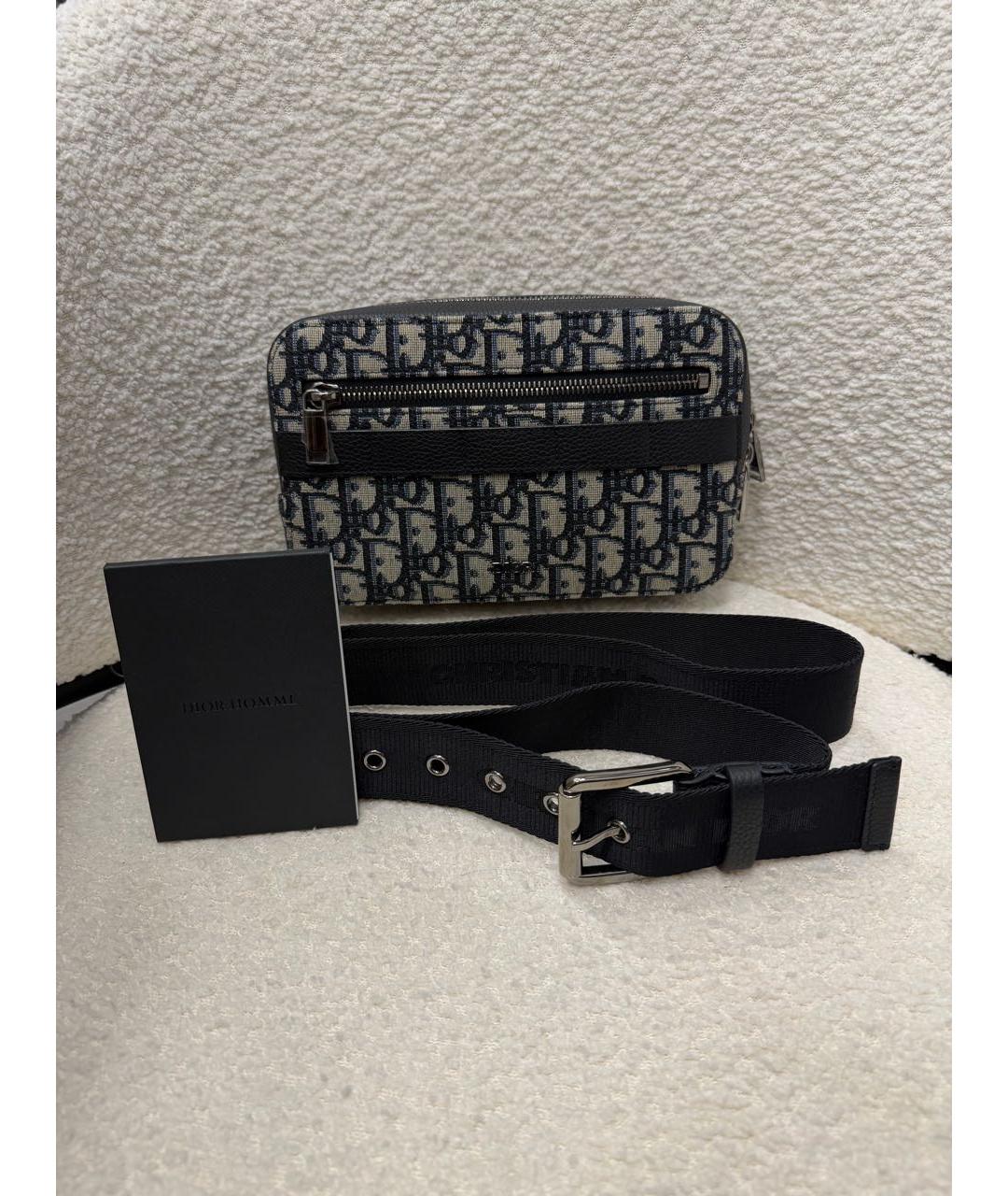 CHRISTIAN DIOR Темно-синяя поясная сумка, фото 6