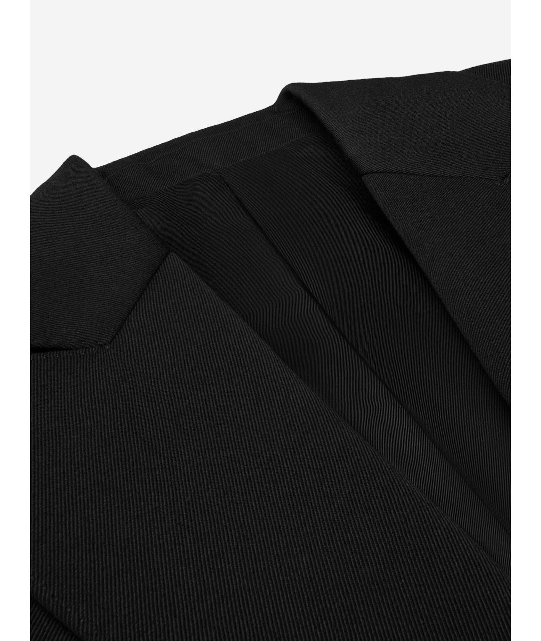 CELINE Черный шерстяной жакет/пиджак, фото 3