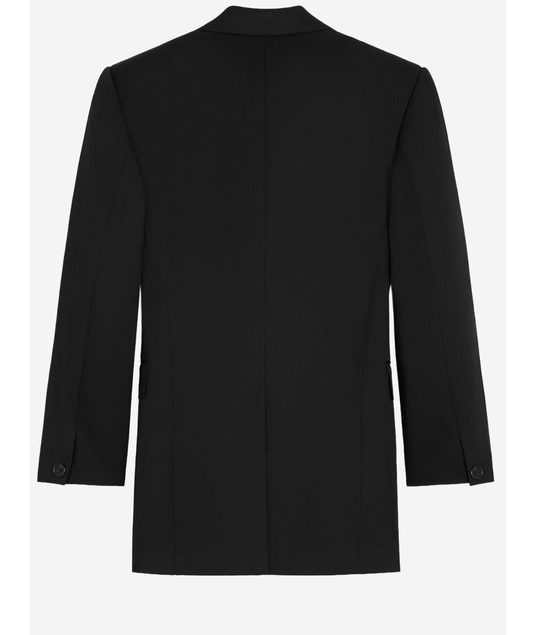 CELINE Черный шерстяной жакет/пиджак, фото 2