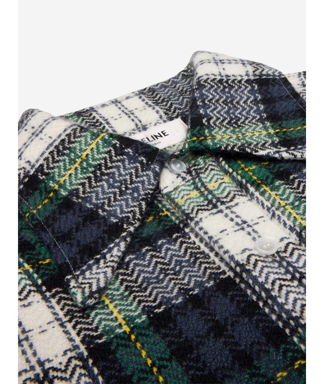 CELINE Синяя кашемировая рубашка, фото 3