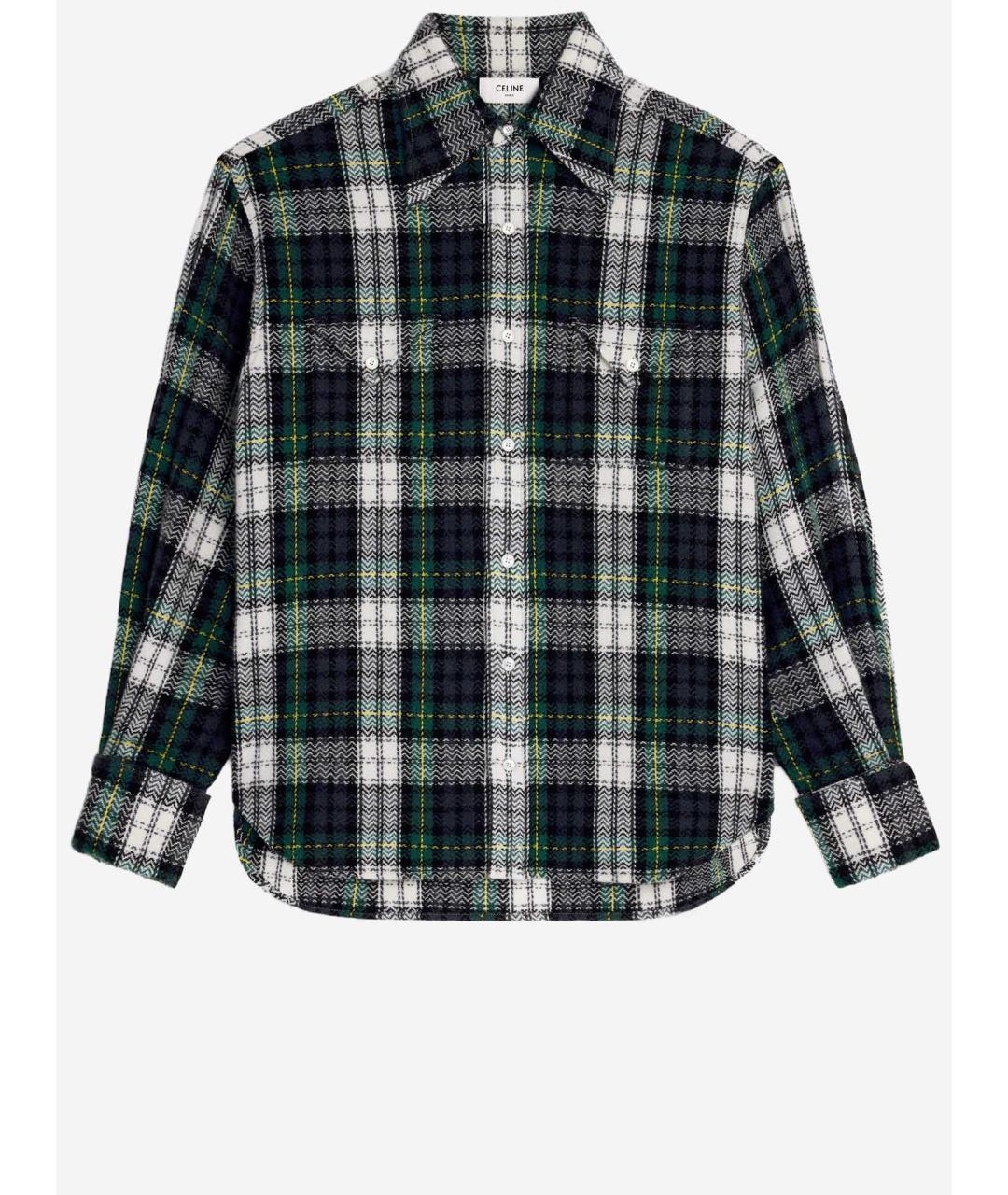 CELINE Синяя кашемировая рубашка, фото 4