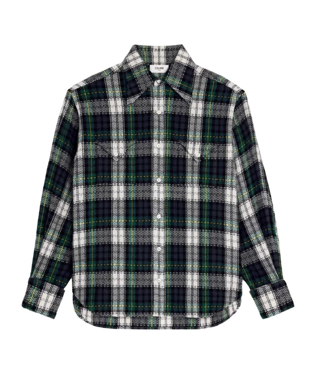 CELINE Синяя кашемировая рубашка, фото 1