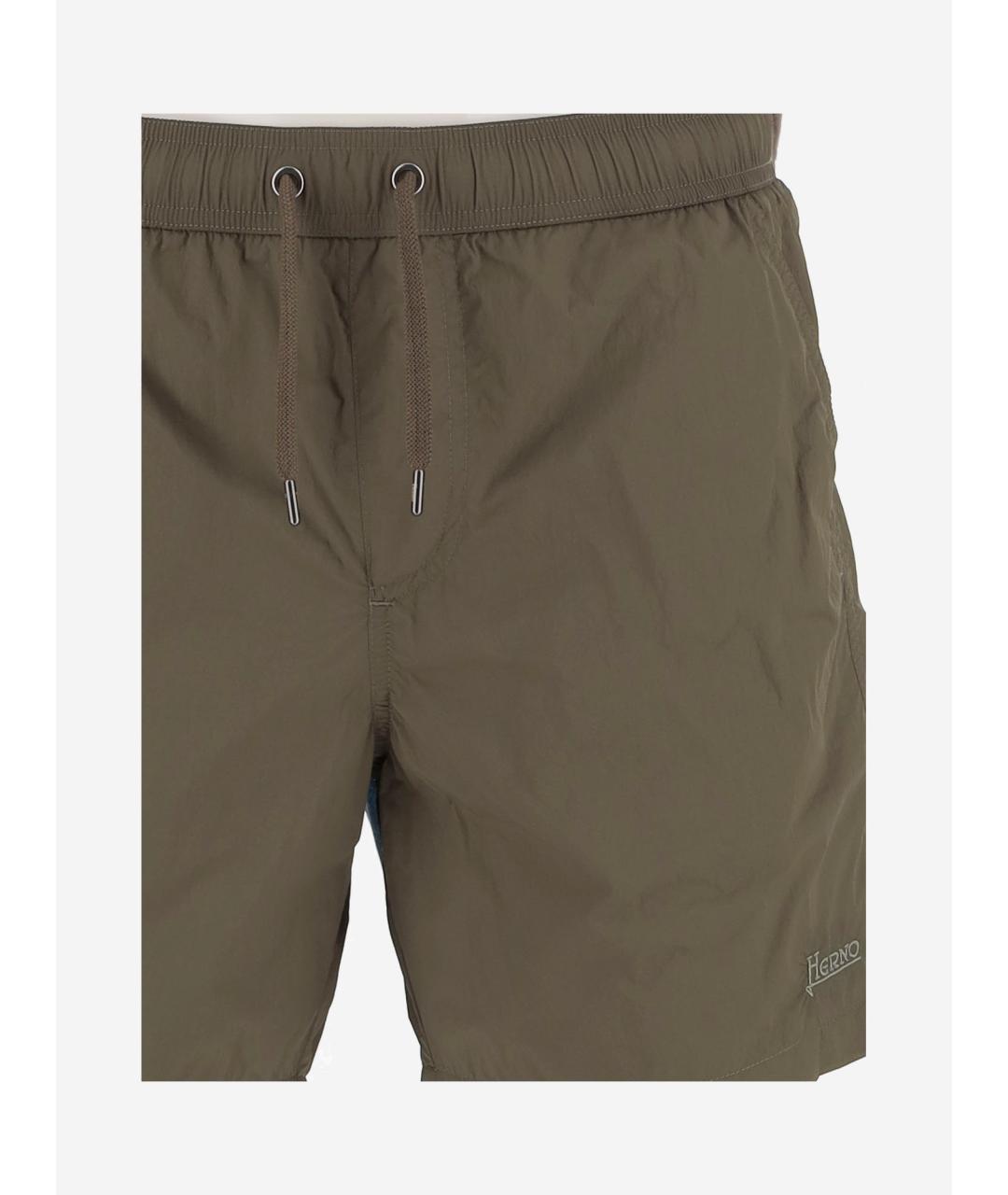 HERNO Зеленые полиамидовые плавки, фото 3