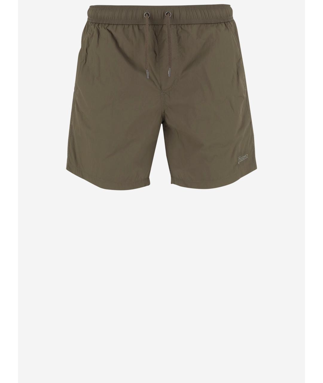 HERNO Зеленые полиамидовые плавки, фото 4