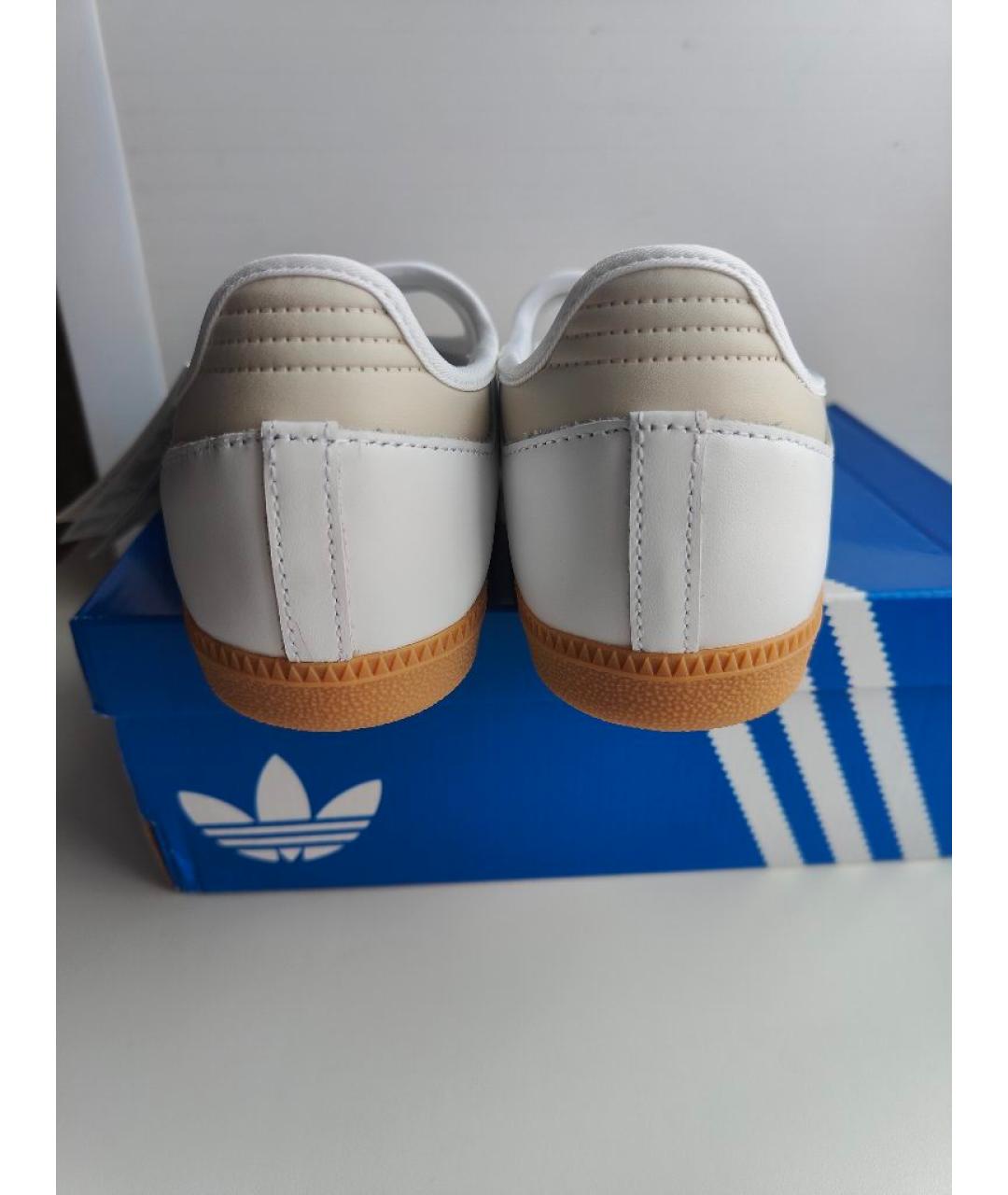 ADIDAS Белые кожаные балетки, фото 5