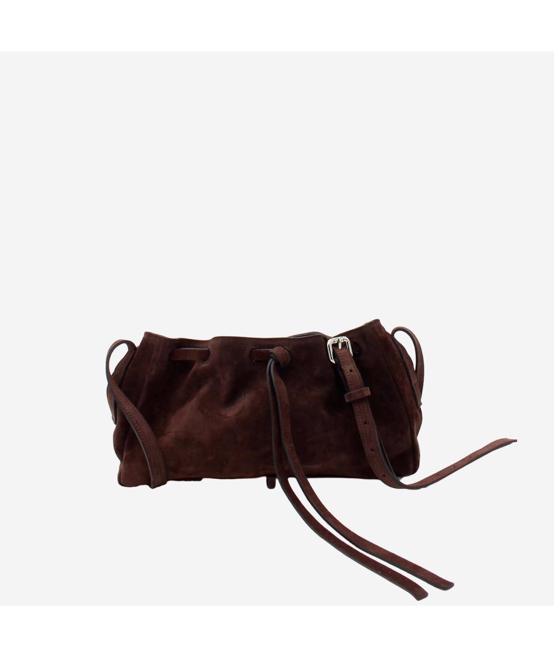 RADICA STUDIO Коричневая замшевая сумка через плечо, фото 3