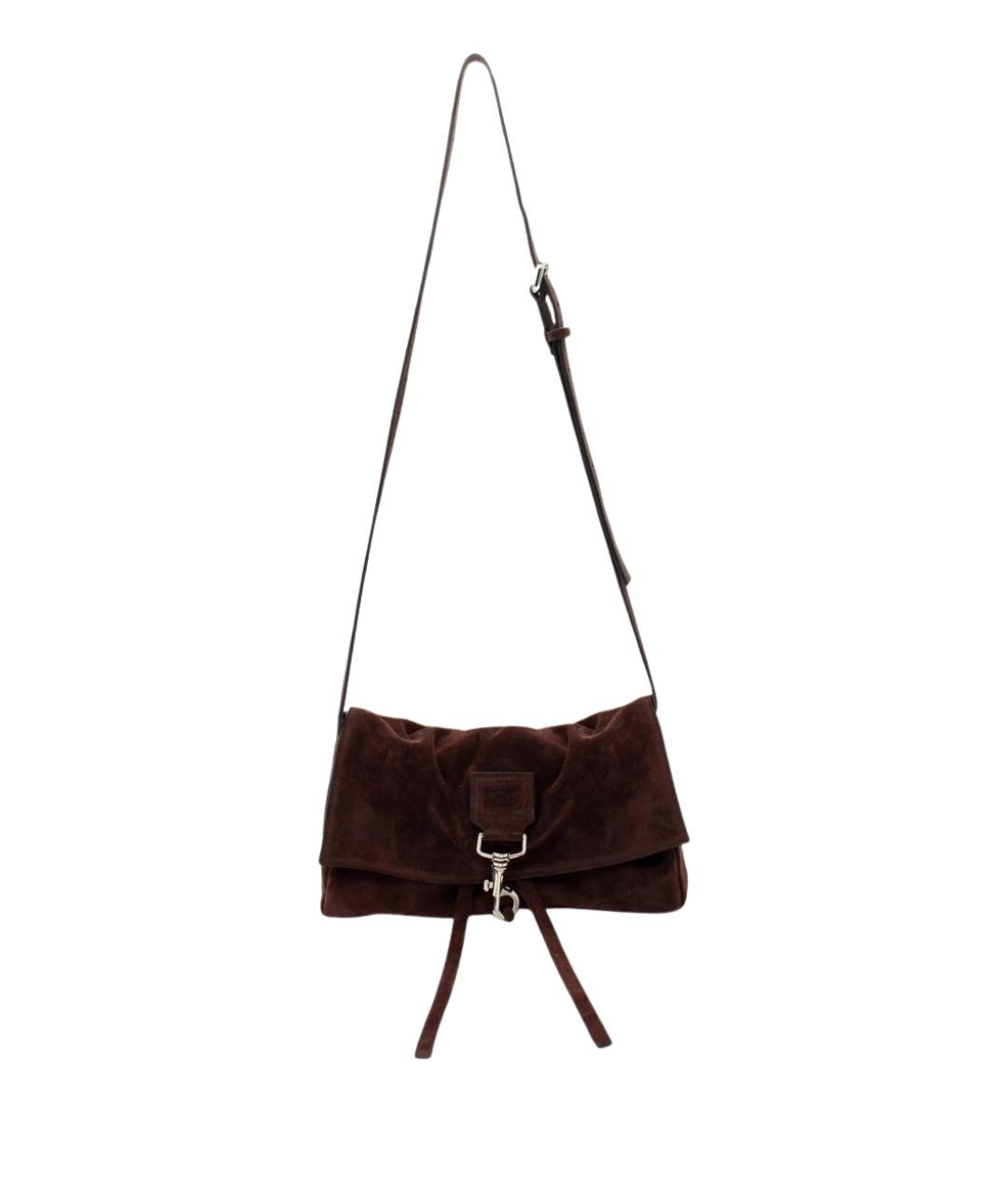 RADICA STUDIO Коричневая замшевая сумка через плечо, фото 1