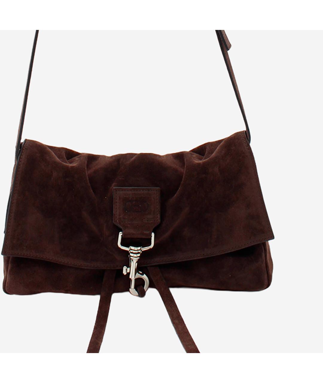 RADICA STUDIO Коричневая замшевая сумка через плечо, фото 4