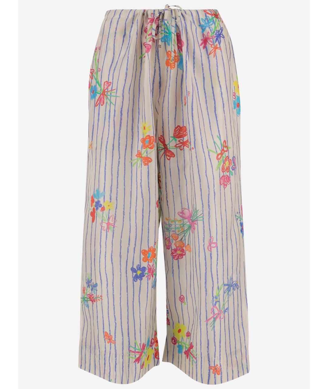 PERO Мульти шелковые прямые брюки, фото 4