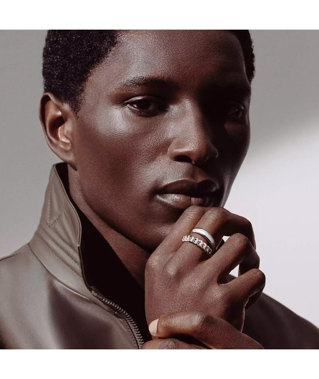 HERMES Серебряное серебряное кольцо, фото 4