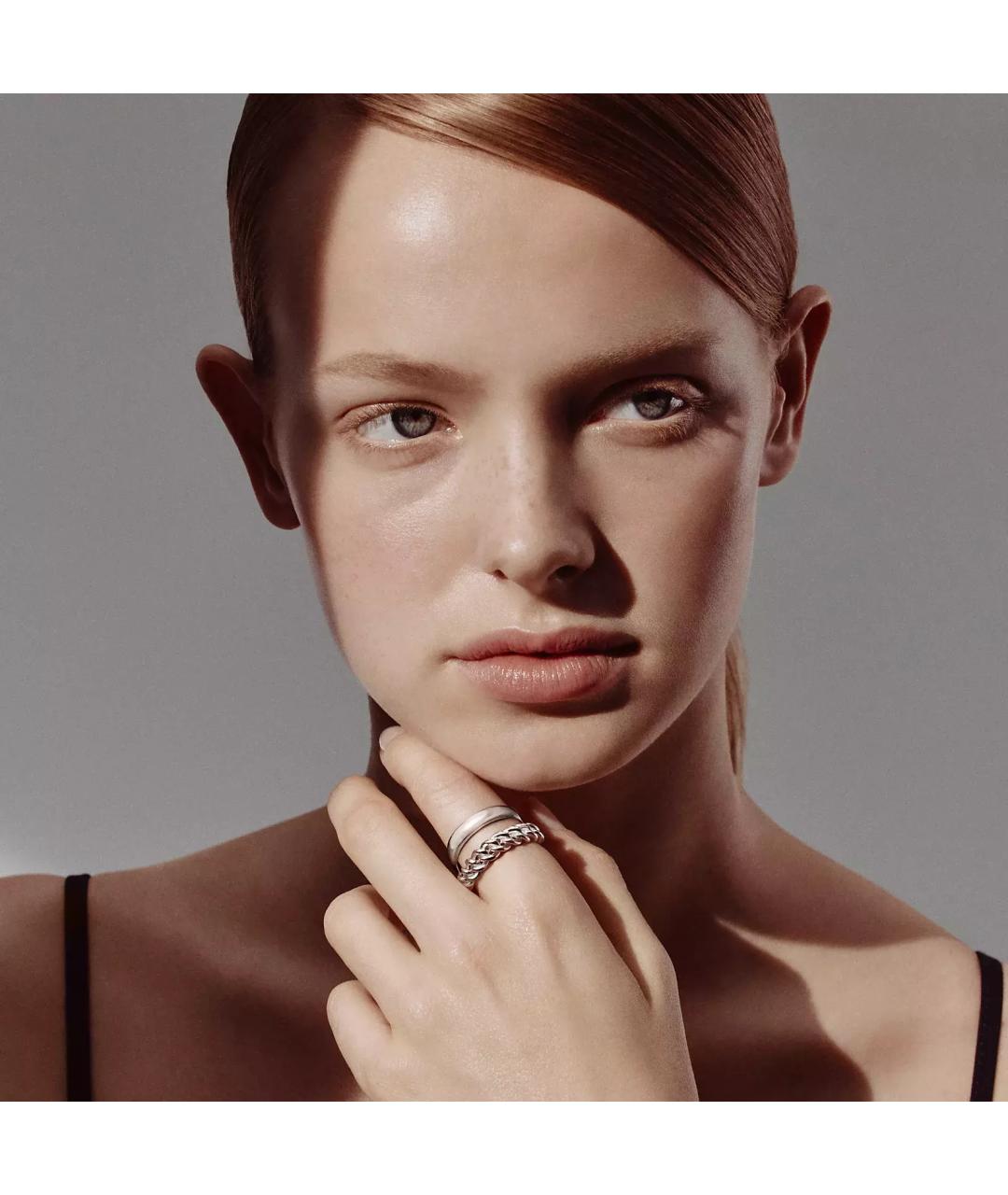 HERMES Серебряное серебряное кольцо, фото 3