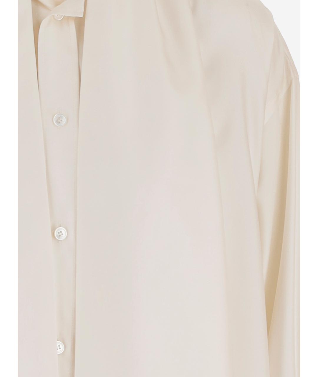 CELINE Бежевая шелковая рубашка, фото 3