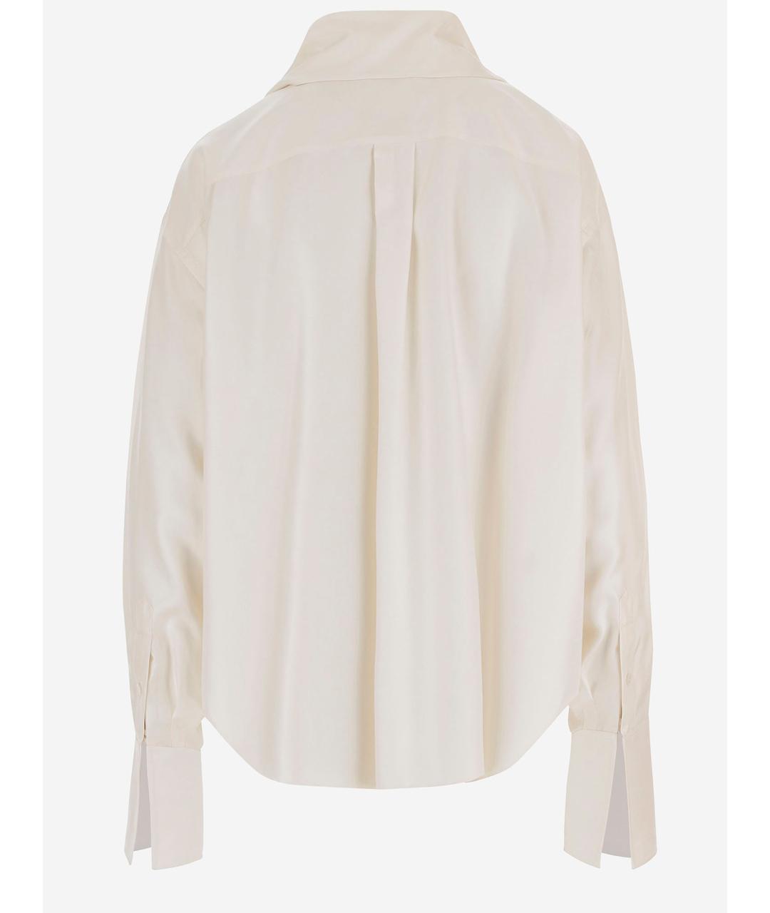 CELINE Бежевая шелковая рубашка, фото 2