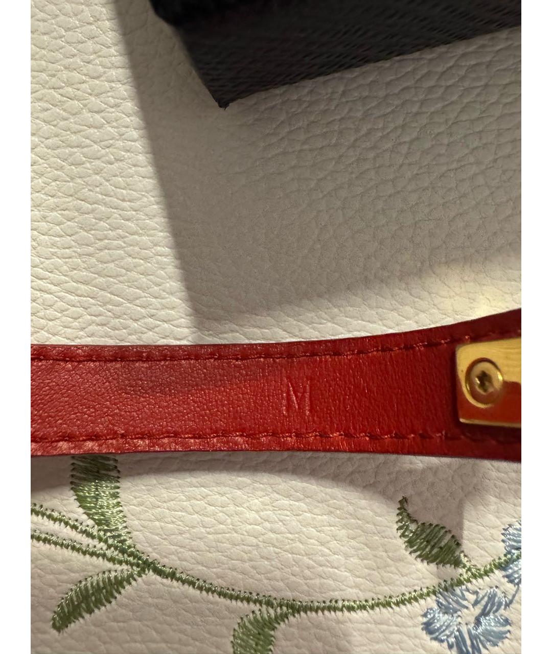 PRADA Бордовый кожаный браслет, фото 5