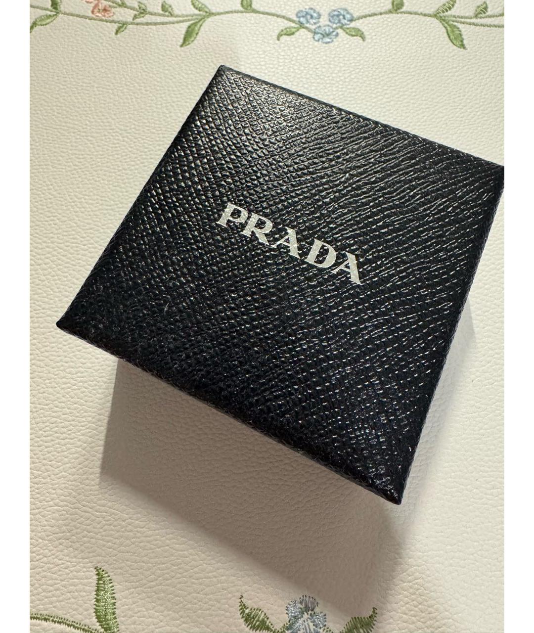 PRADA Бордовый кожаный браслет, фото 8