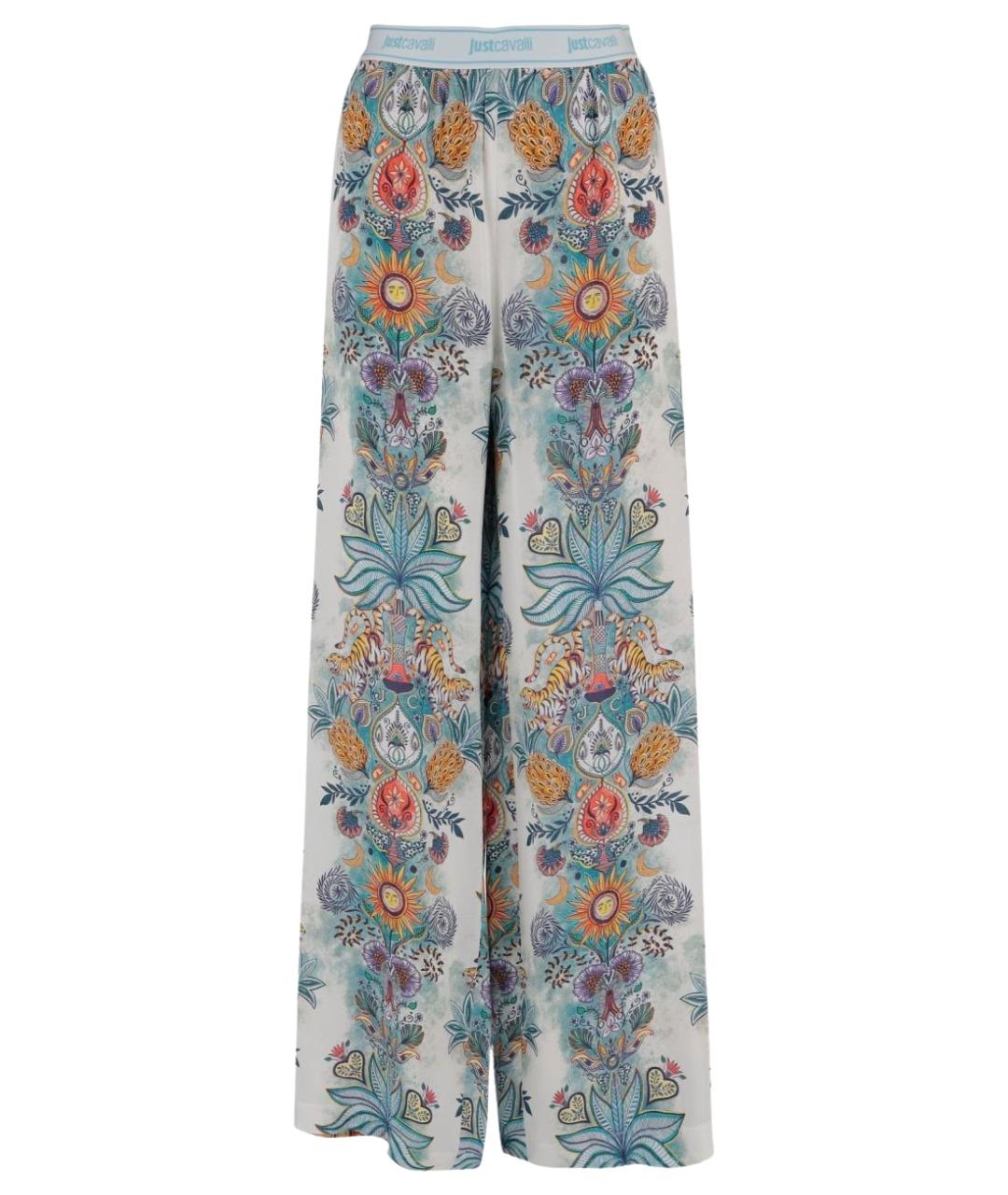 JUST CAVALLI Мульти вискозные брюки широкие, фото 1