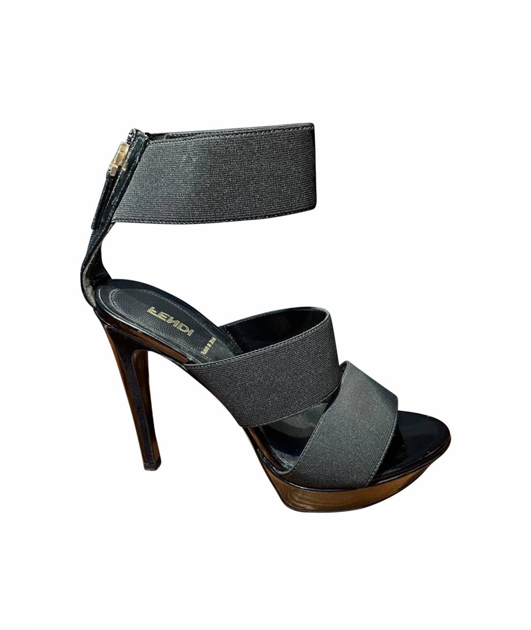 FENDI Мульти кожаные босоножки, фото 1