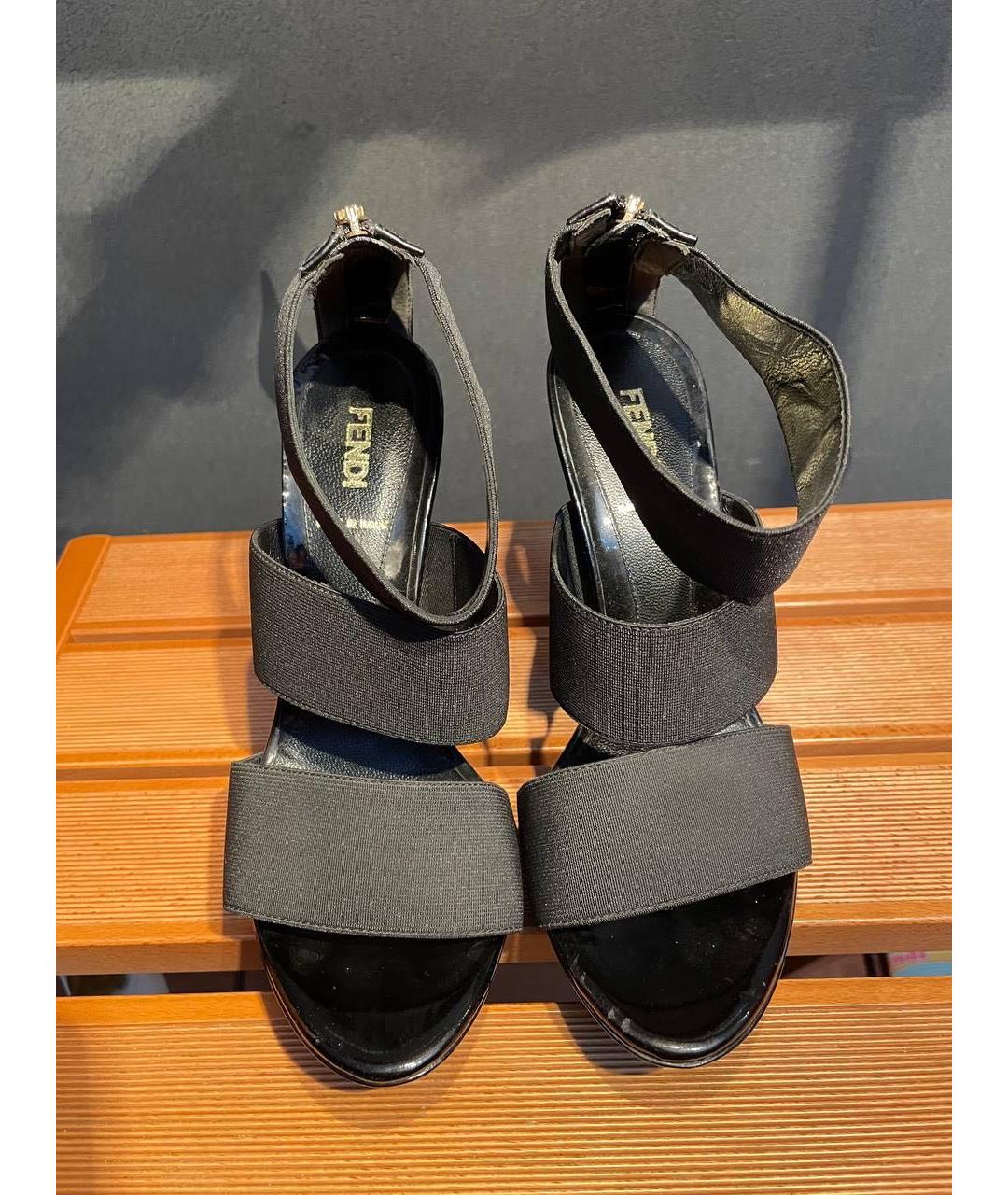 FENDI Мульти кожаные босоножки, фото 2