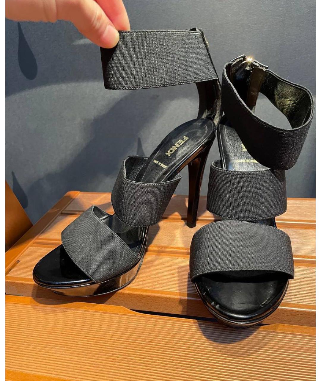 FENDI Мульти кожаные босоножки, фото 3