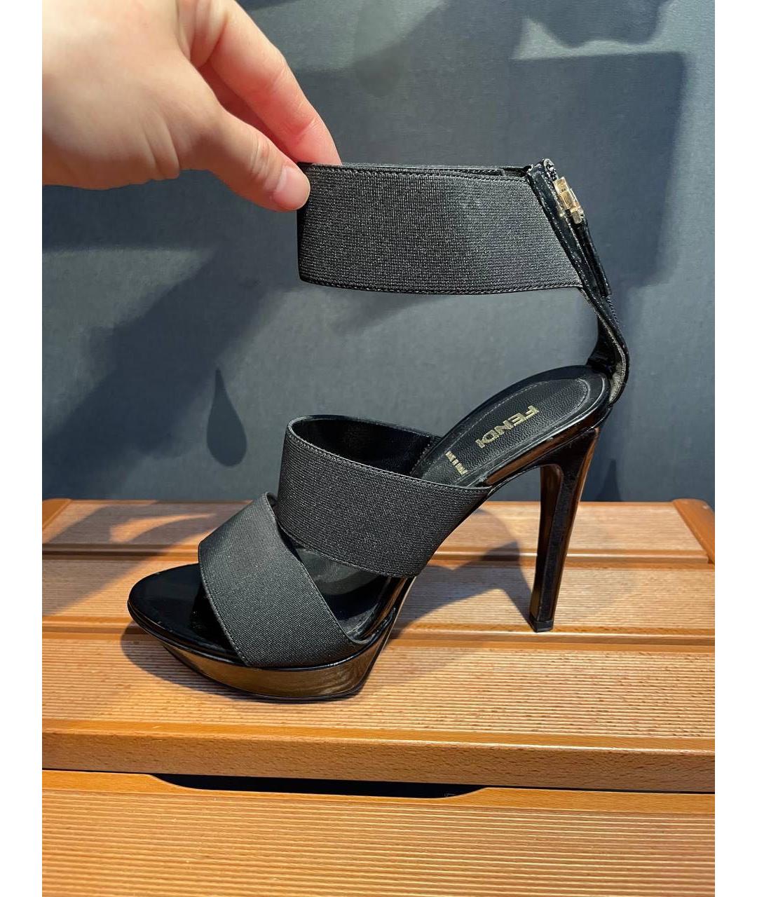 FENDI Мульти кожаные босоножки, фото 6