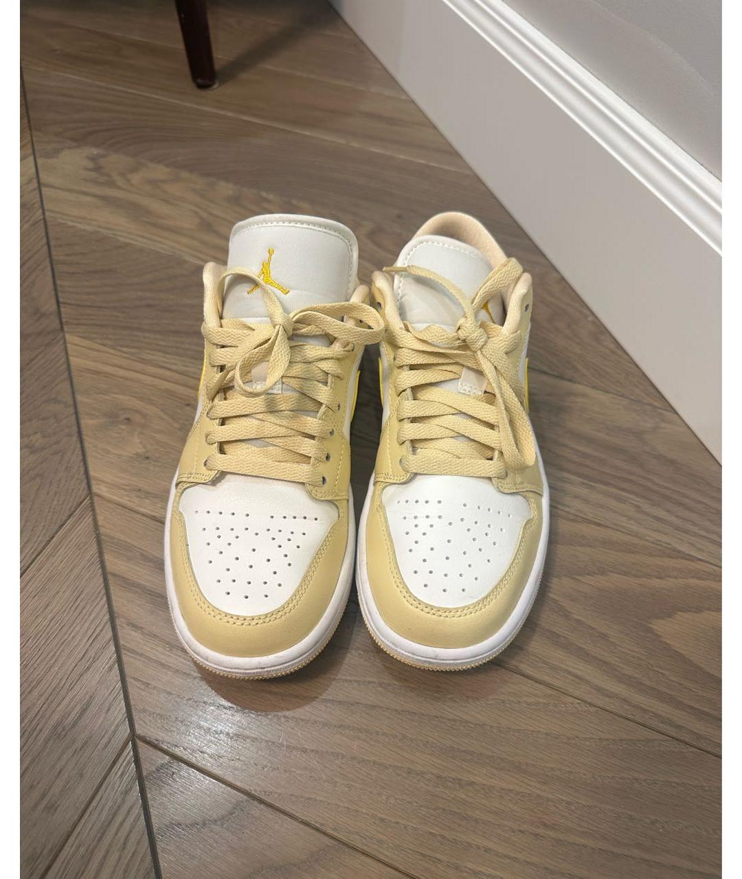 NIKE Желтые кожаные кроссовки, фото 2