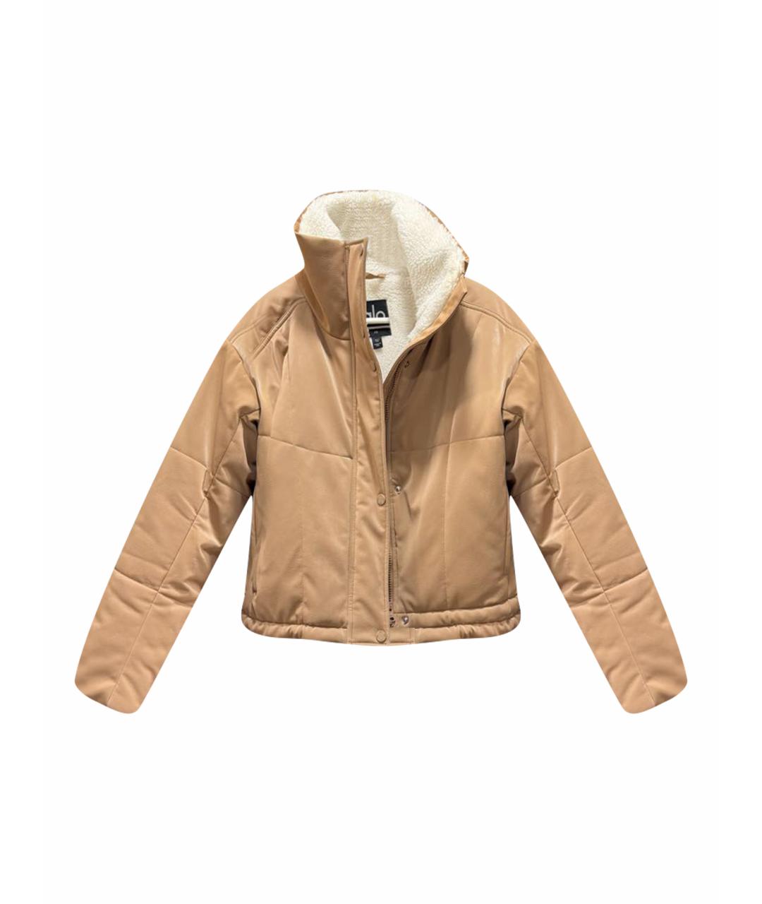 ALO YOGA Бежевая куртка из экзотической кожи, фото 1