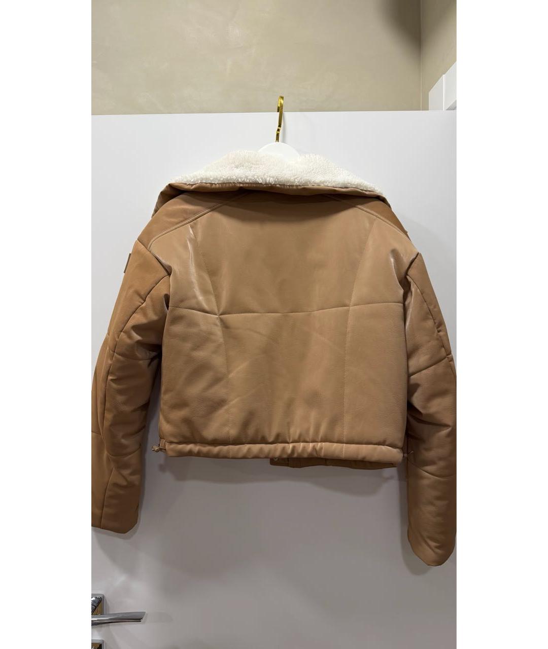 ALO YOGA Бежевая куртка из экзотической кожи, фото 2