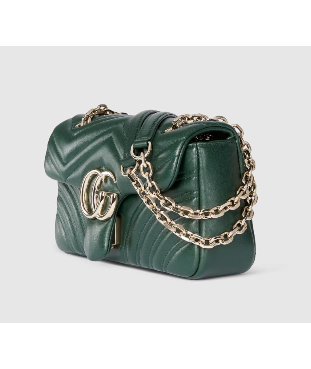 GUCCI Зеленая кожаная сумка через плечо, фото 2