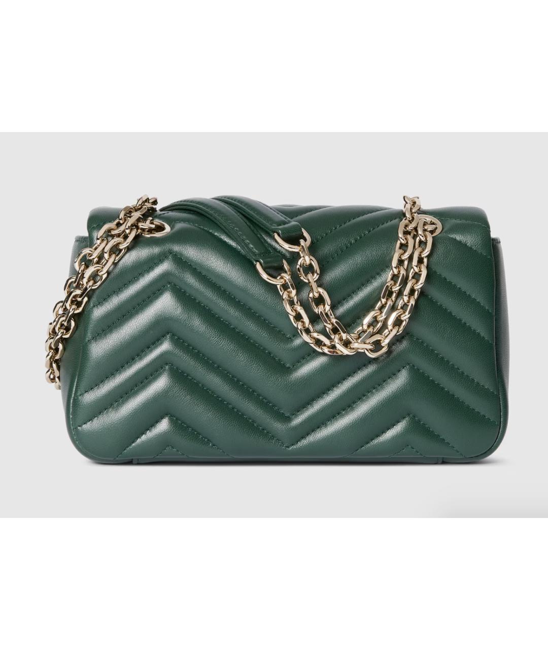 GUCCI Зеленая кожаная сумка через плечо, фото 7