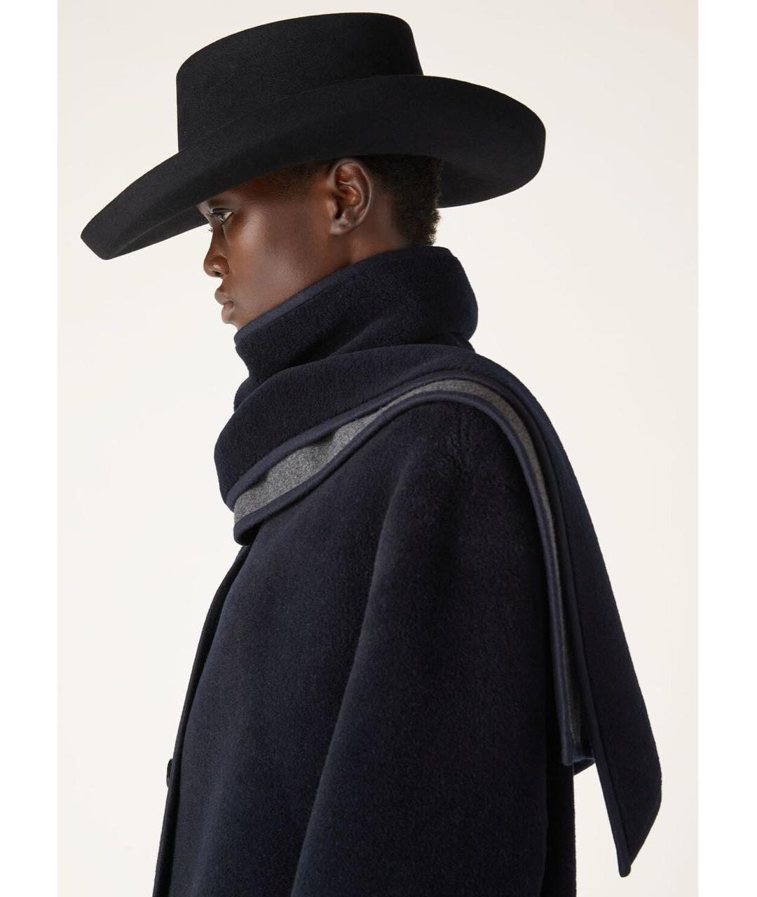 LORO PIANA Темно-синее шерстяное пальто, фото 3